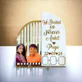 Customized Thumb Print Frame With Picture | Couple Frame | Marriage Gift | Couple Special Gift | Eligent Gift | Unique Palette | - BBD GIFTS